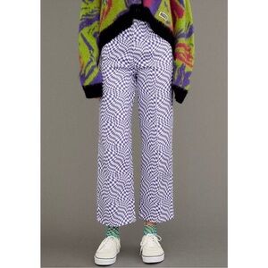 Lisa Says Gah Robyn Checkered Swirl Jeans